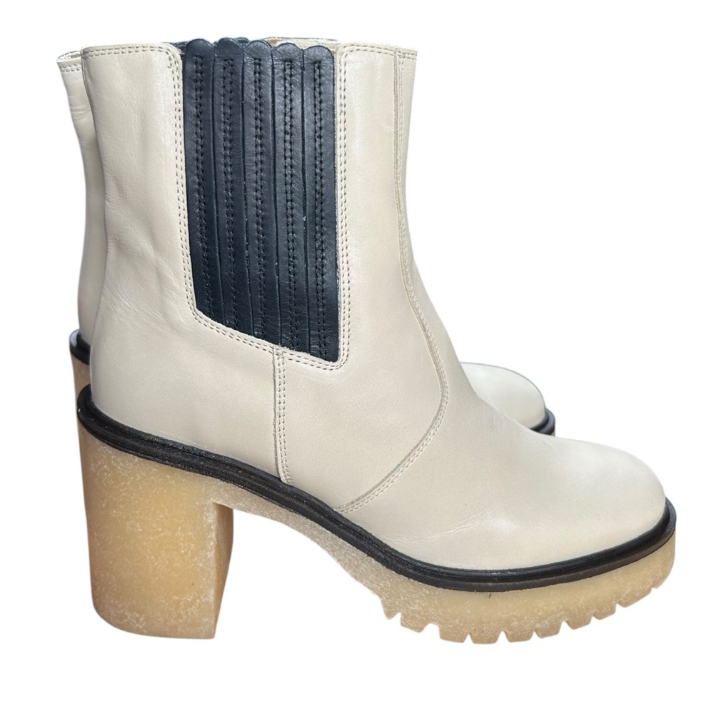 Free People James Chelsea Bone White Boots NEW